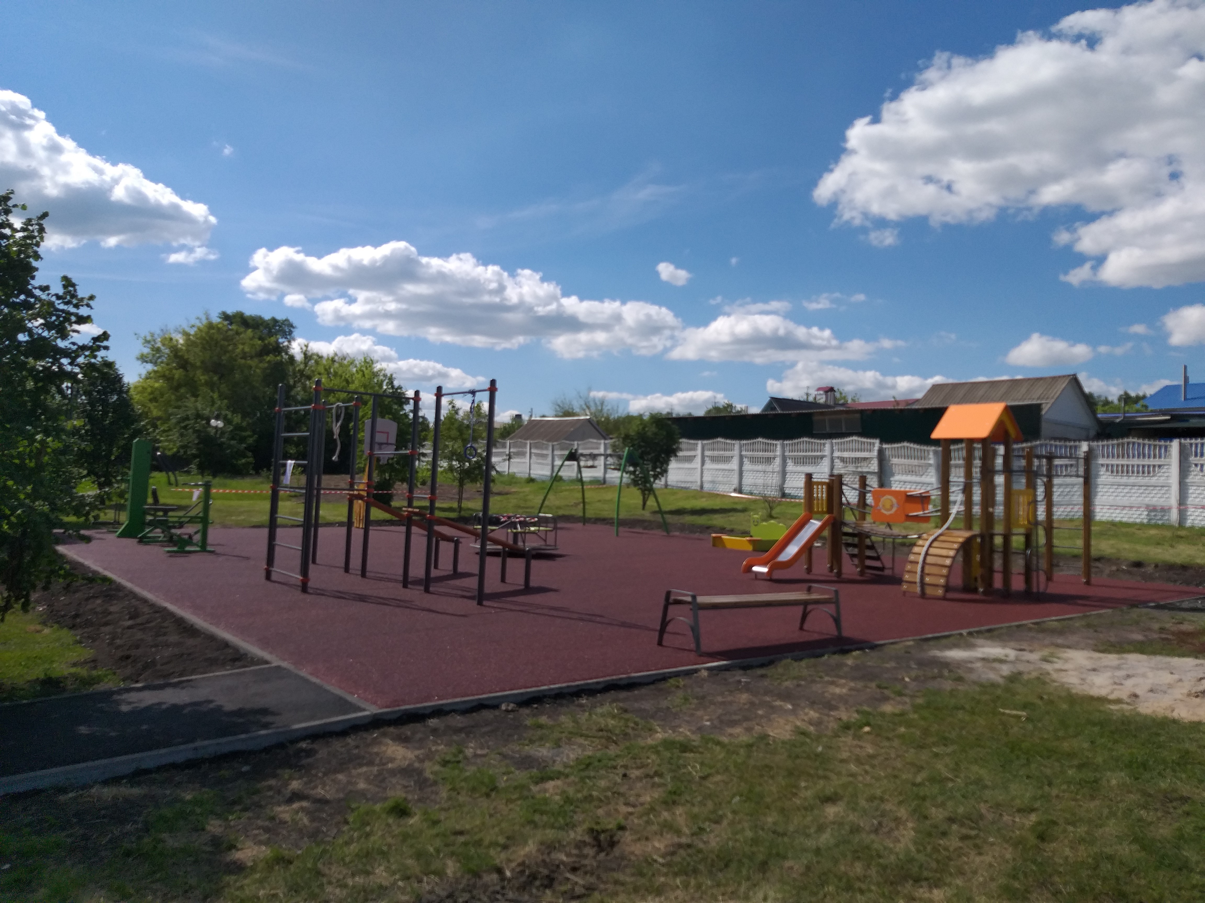 Инициативный проект  «Обустройство детской спортивной площадки на территории парка «Солнечный» села Новая Безгинка».